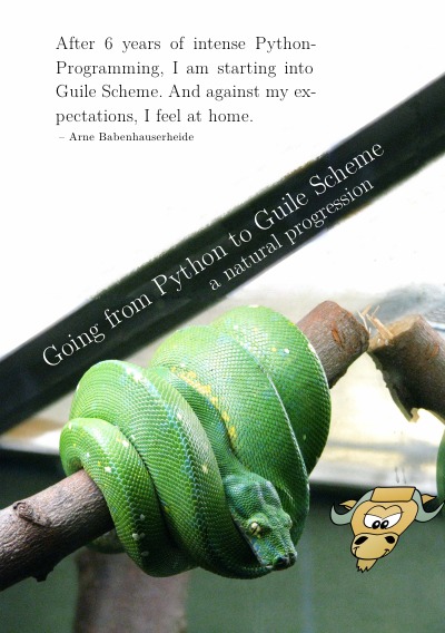 'Going from Python to Guile Scheme'-Cover