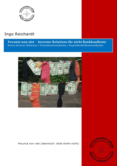 'Pecunia non olet – Investor Relations für nicht Bankkaufleute'-Cover