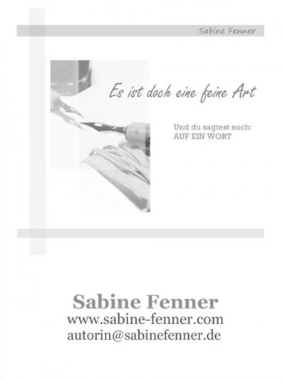 'Cover von Es ist doch eine feine Art'-Cover