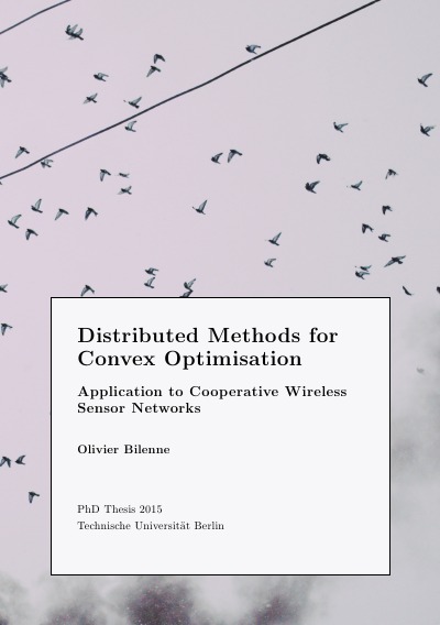 'Cover von Distributed Methods for Convex Optimisation'-Cover