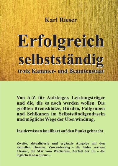 'Cover von Erfolgreich selbstständig trotz Kammer- und Beamtenstaat'-Cover