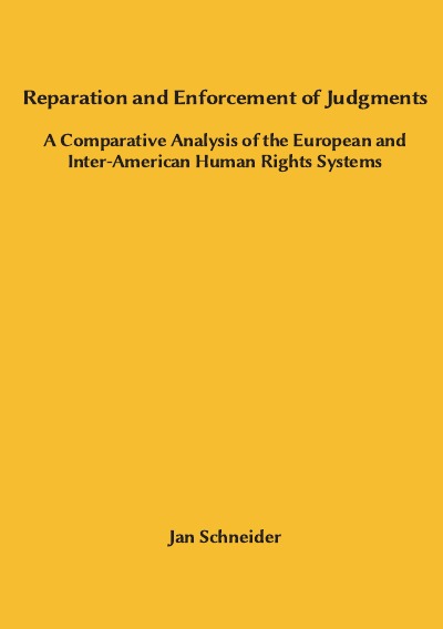 'Reparation and Enforcement of Judgments'-Cover