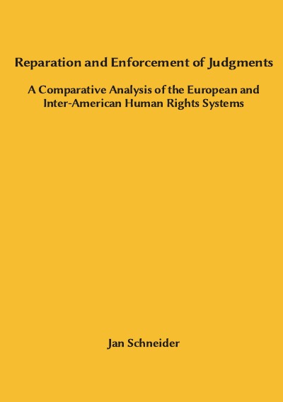 'Cover von Reparation and Enforcement of Judgments'-Cover