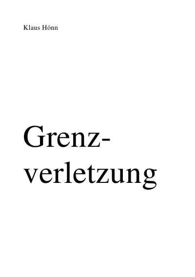 'Cover von Grenzverletzung'-Cover