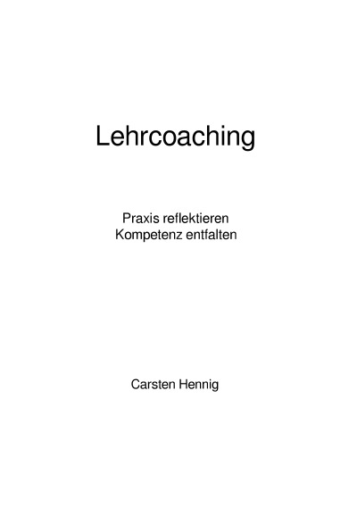 'Cover von Lehrcoaching'-Cover