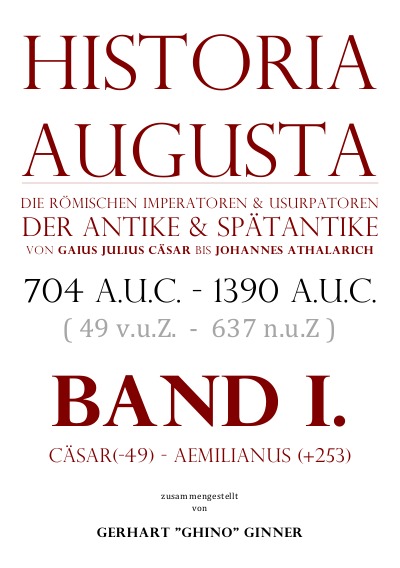 'HISTORIA AUGUSTA Band I.'-Cover