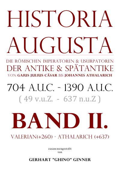 'HISTORIA AUGUSTA Band II.'-Cover