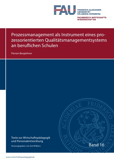 'Prozessmanagement als Instrument eines prozessorientierten Qualitätsmanagementsystems an beruflichen Schulen'-Cover