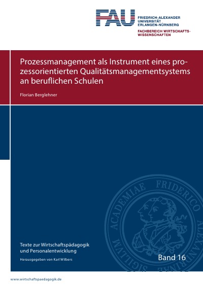 'Cover von Prozessmanagement als Instrument eines prozessorientierten Qualitätsmanagementsystems an beruflichen Schulen'-Cover