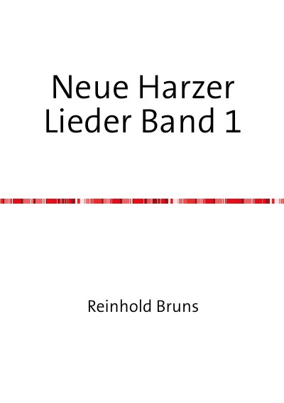'Cover von Neue Harzer Lieder Band 1'-Cover