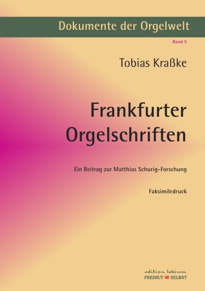 'Frankfurter Orgelschriften'-Cover