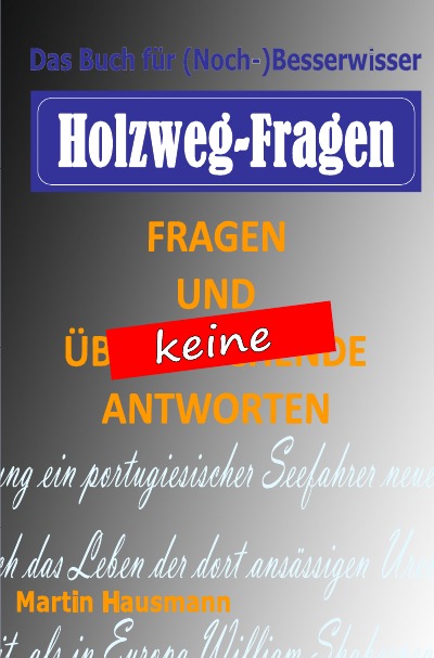 'Holzweg-Fragen'-Cover