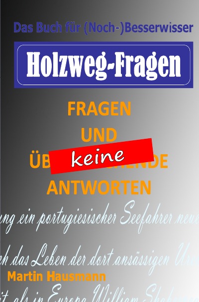 'Cover von Holzweg-Fragen'-Cover