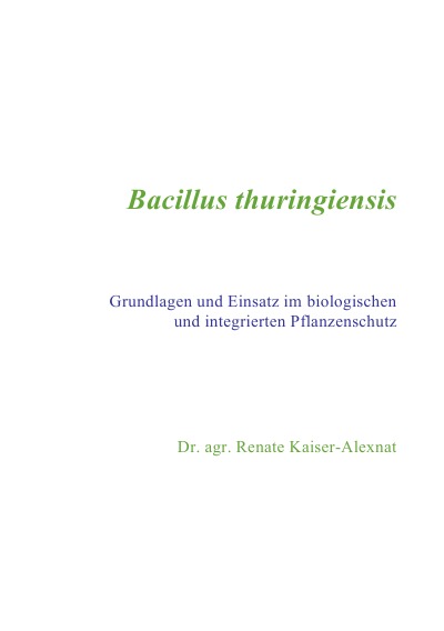 'Cover von Bacillus thuringiensis'-Cover
