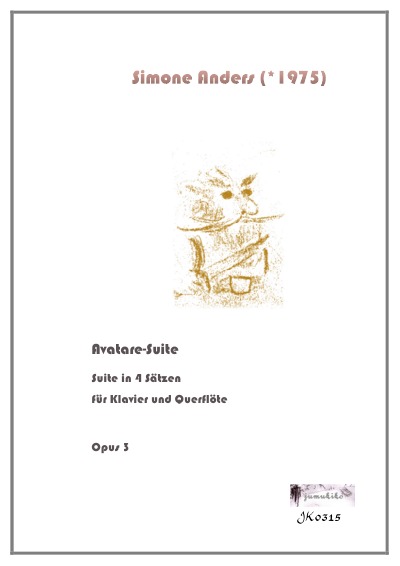 'Cover von Avatare-Suite für Klavier und Querflöte'-Cover