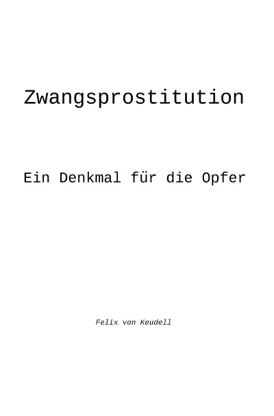 'Zwangsprostitution'-Cover