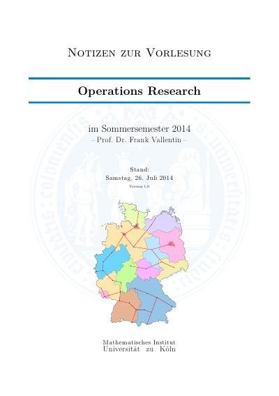 'Operations Research'-Cover