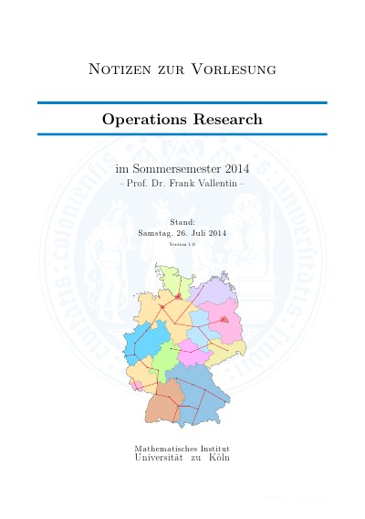 'Cover von Operations Research'-Cover