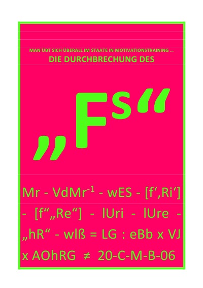 'Cover von DIE DURCHBRECHUNG DES „Fs“'-Cover