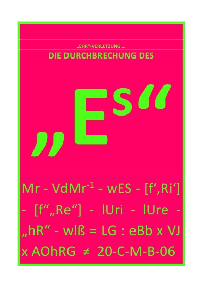 'Cover von „DIE DURCHBRECHUNG DES „Es“'-Cover