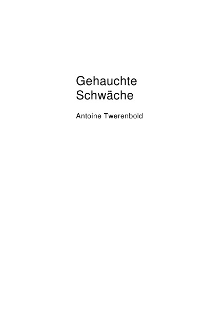 'Cover von Gehauchte Schwäche'-Cover