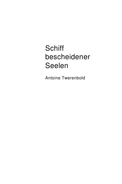 'Cover von Schiff bescheidener Seelen'-Cover