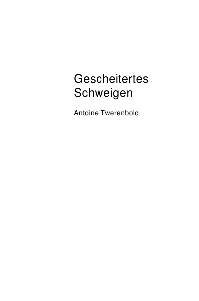'Cover von Gescheitertes Schweigen'-Cover