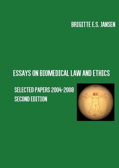 'Essays on Biomedical Law and Ethics'-Cover