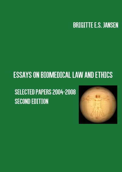 'Cover von Essays on Biomedical Law and Ethics'-Cover