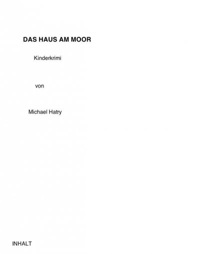 'Das Haus am Moor'-Cover