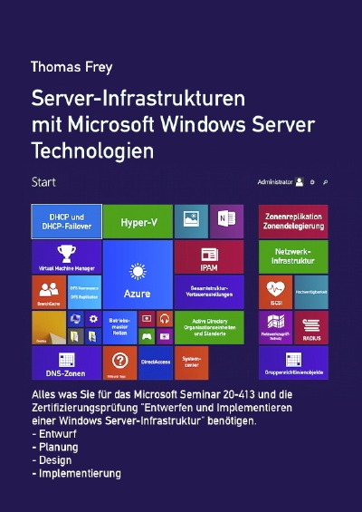 'Cover von Server-Infrastrukturen mit Microsoft Windows Server Technologien'-Cover