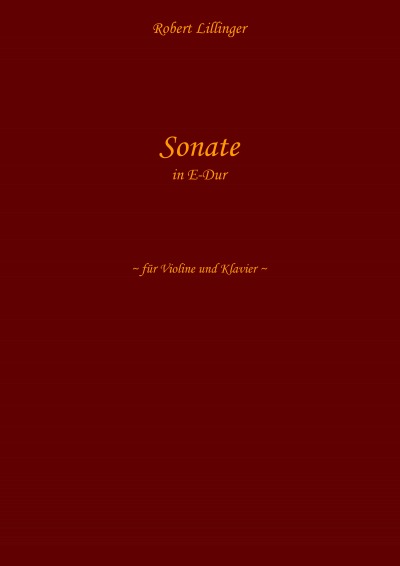 'Cover von Sonate in E-Dur'-Cover