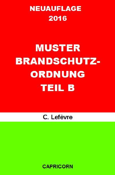 'Cover von Muster Brandschutzordnung B DIN 14096'-Cover