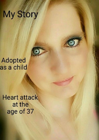 'My Storry …..                    Adoption….               Heart atack at the age of 37…..'-Cover