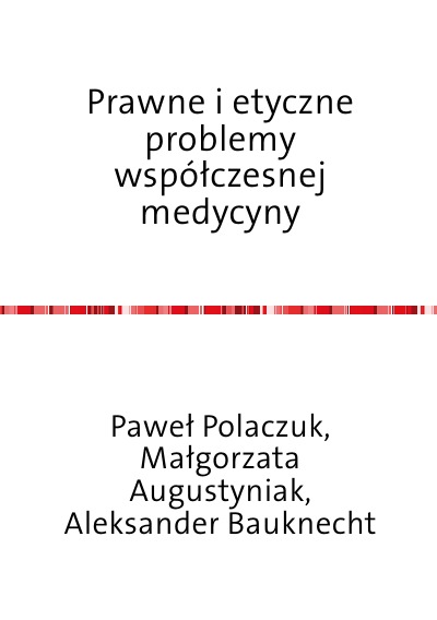 'Cover von Prawne i etyczne problemy współczesnej medycyny'-Cover