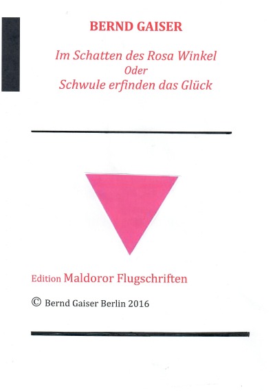 'Cover von Im Schatten des Rosa Winkel oder Schwule erfinden das Glück'-Cover