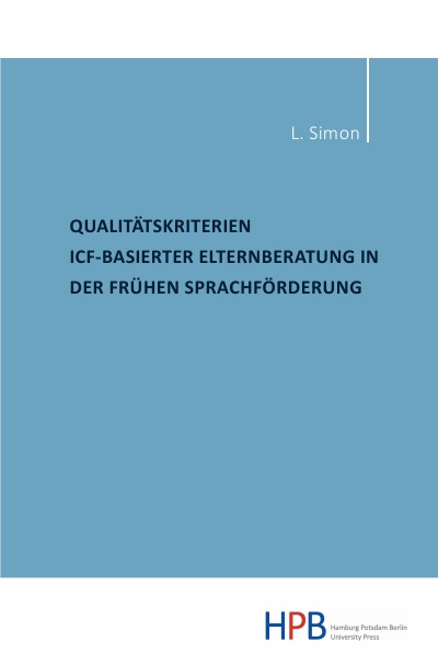 'Qualitätskriterien ICF-basierter Elternberatung in der frühen Sprachförderung'-Cover