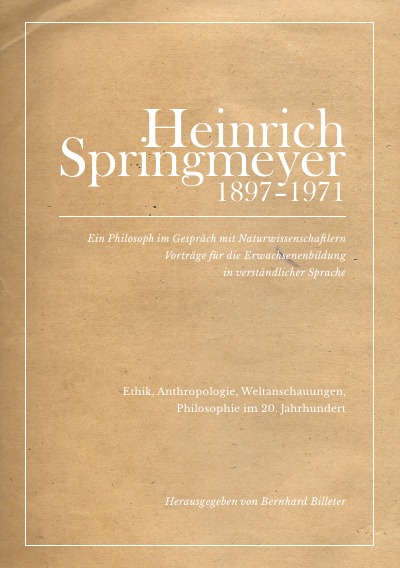 'Heinrich Springmeyer 1897-1971'-Cover