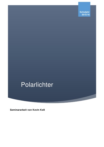'Polarlichter'-Cover