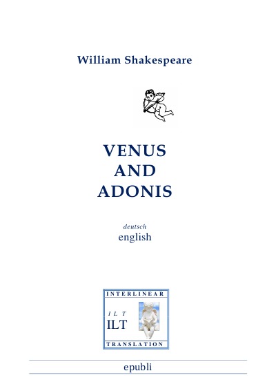 'Cover von Venus and Adonis'-Cover
