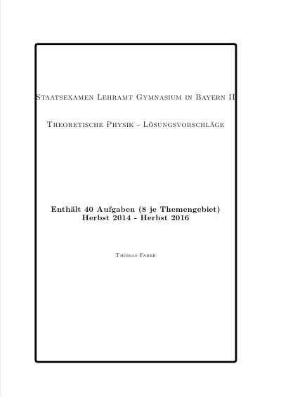 'Cover von STAATSEXAMEN LEHRAMT GYMNASIUM IN BAYERN II'-Cover