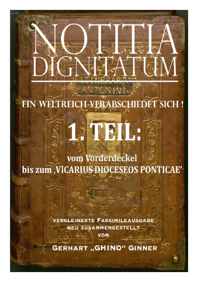 'NOTITIA DIGNITATUM 1.Teil'-Cover