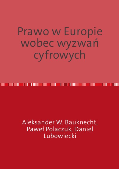 'Prawo w Europie wobec wyzwań cyfrowych'-Cover