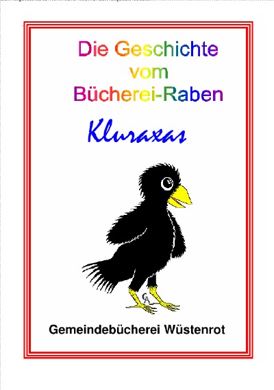 'Die Geschichte vom Büchereiraben KLURAXAS'-Cover
