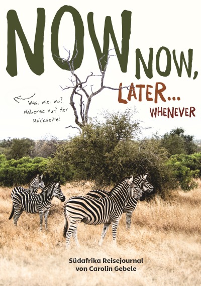 'Now now, later… whenever'-Cover