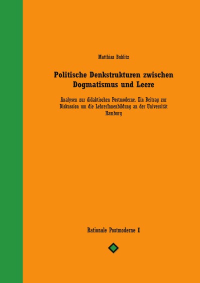 'Cover von Politische Denkstrukturen zwischen Dogmatismus und Leere'-Cover