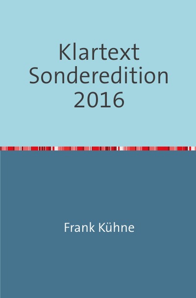 'Klartext Sonderedition 2016'-Cover