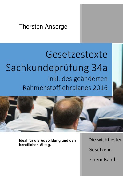 'Cover von Gesetzestexte Sachkundeprüfung 34a'-Cover