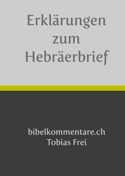 'Cover von Erklärungen zum Hebräerbrief'-Cover