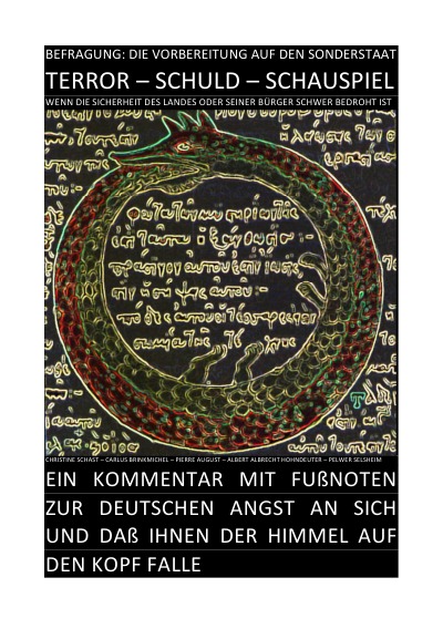 'Cover von TERROR – SCHULD – SCHAUSPIEL: BEFRAGUNG: DIE VORBEREITUNG AUF DEN SONDERSTAAT'-Cover